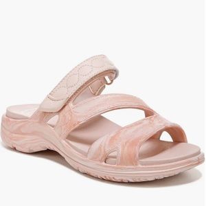 DR. SCHOLL’S Adelle Lite Slide On Comfort Sandals Pool Pink Clay, Size 8